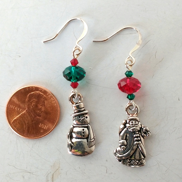 Swarovski Christmas earrings - Picture 2 of 3